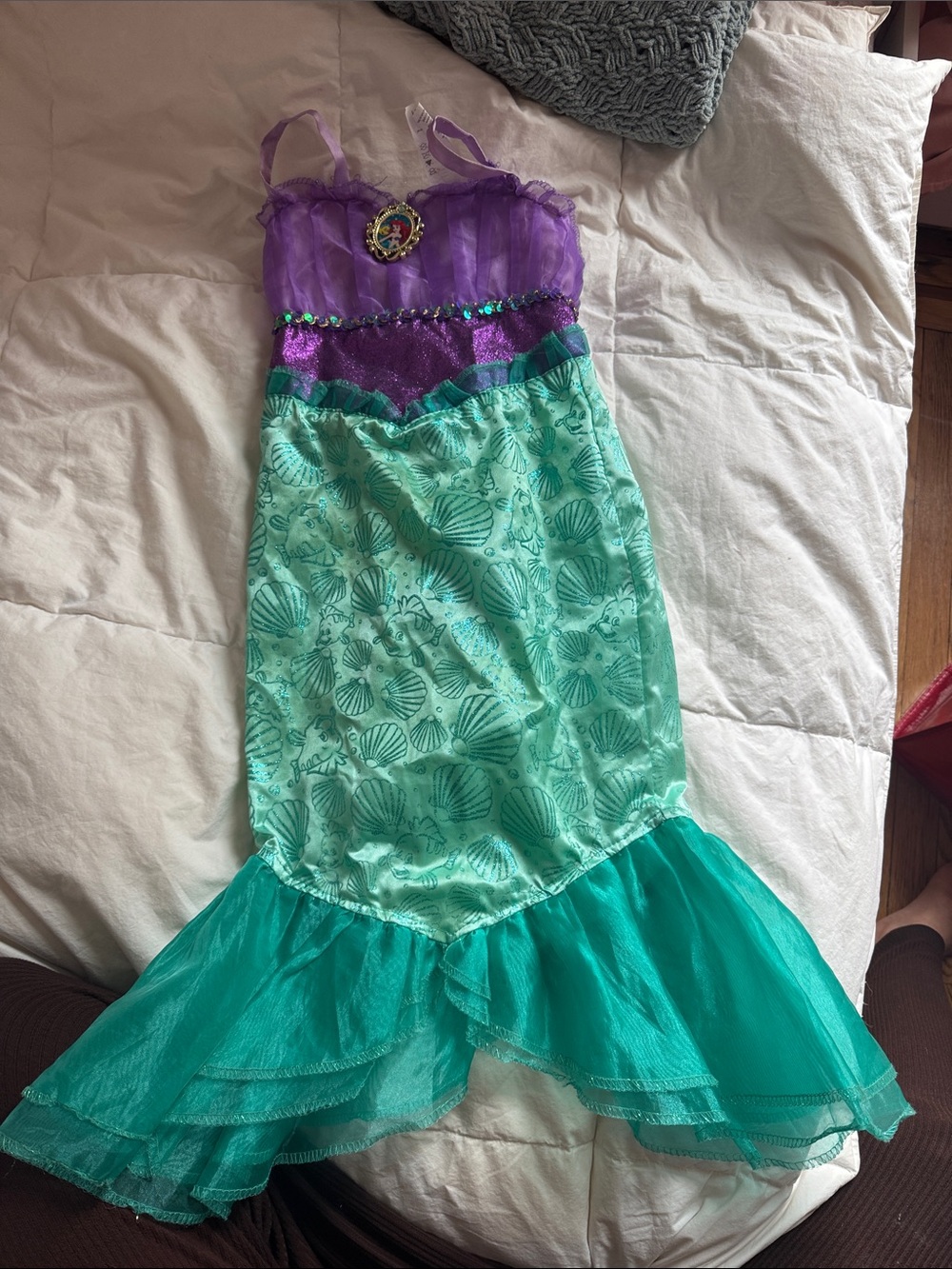 Girls Purple & Teal Mermaid Costume Dress